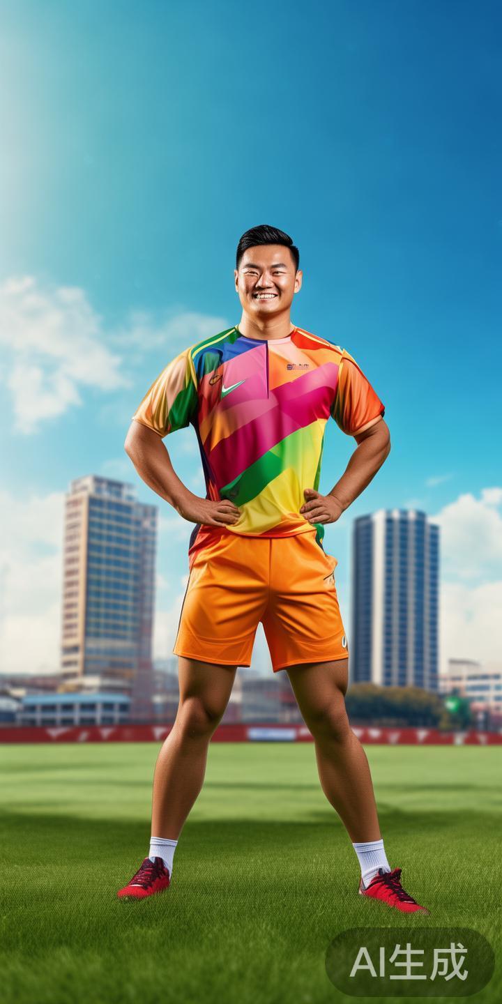 一个成功的体育代言人应具备阳光、自信、积极向上的形